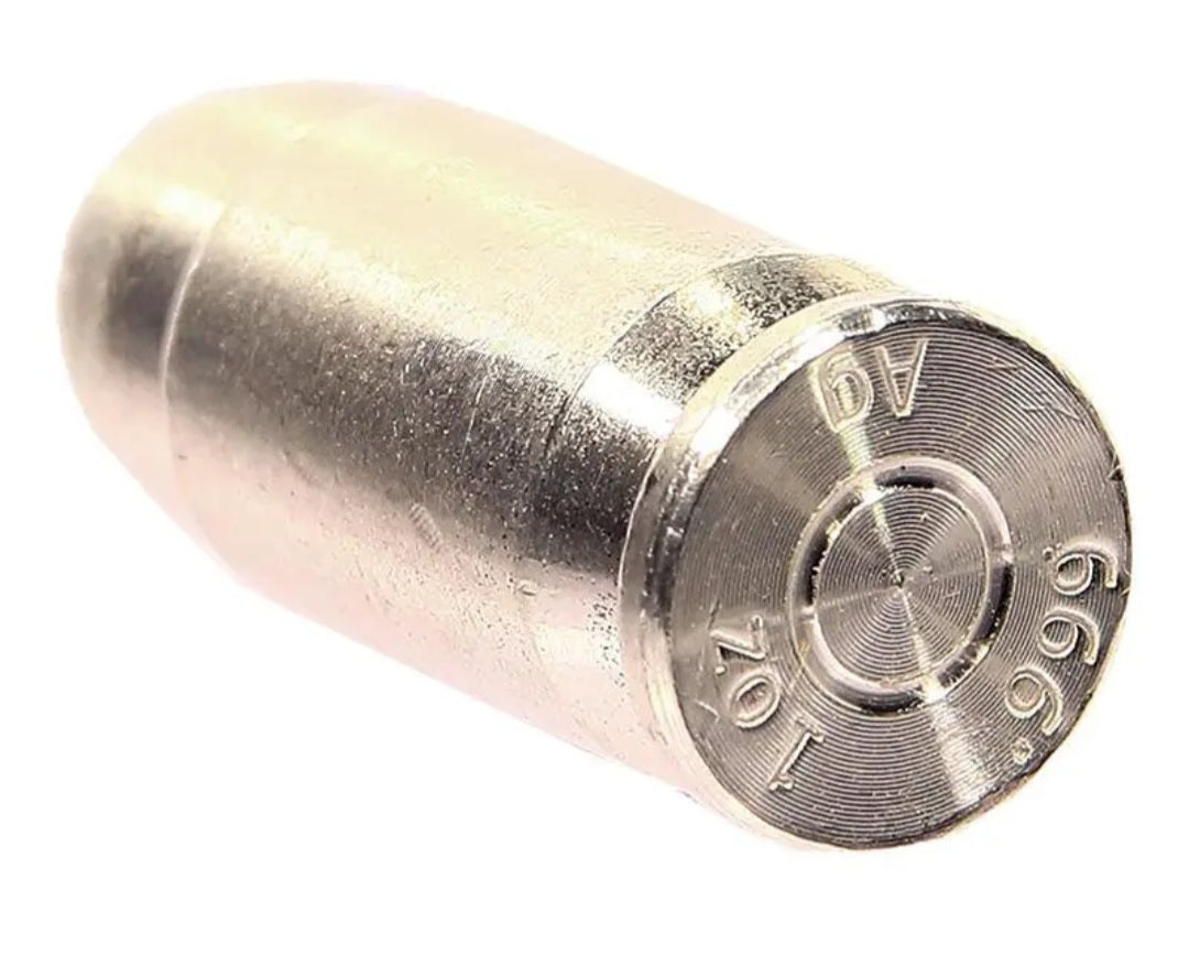 .45 Caliber Pistol Cartridge 1 ozt
.999 Fine Silver Bullion Raw